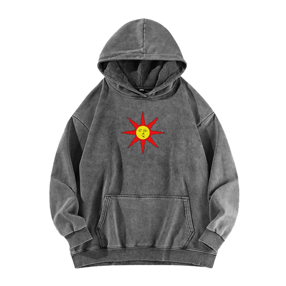 Casual Washed Hoodie 2507012097