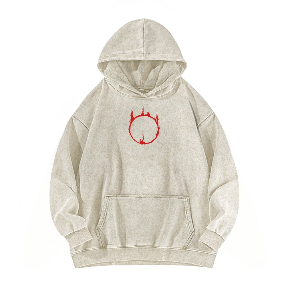 Casual Washed Hoodie 2507012099