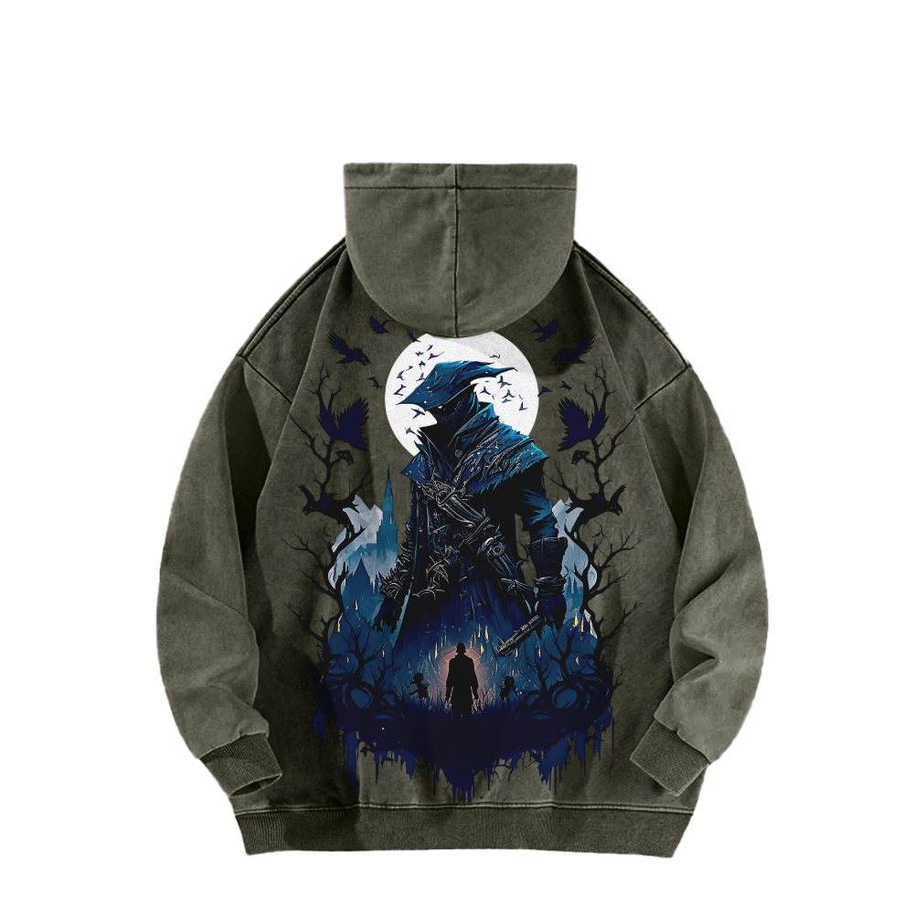 Casual Washed Hoodie 2507012101