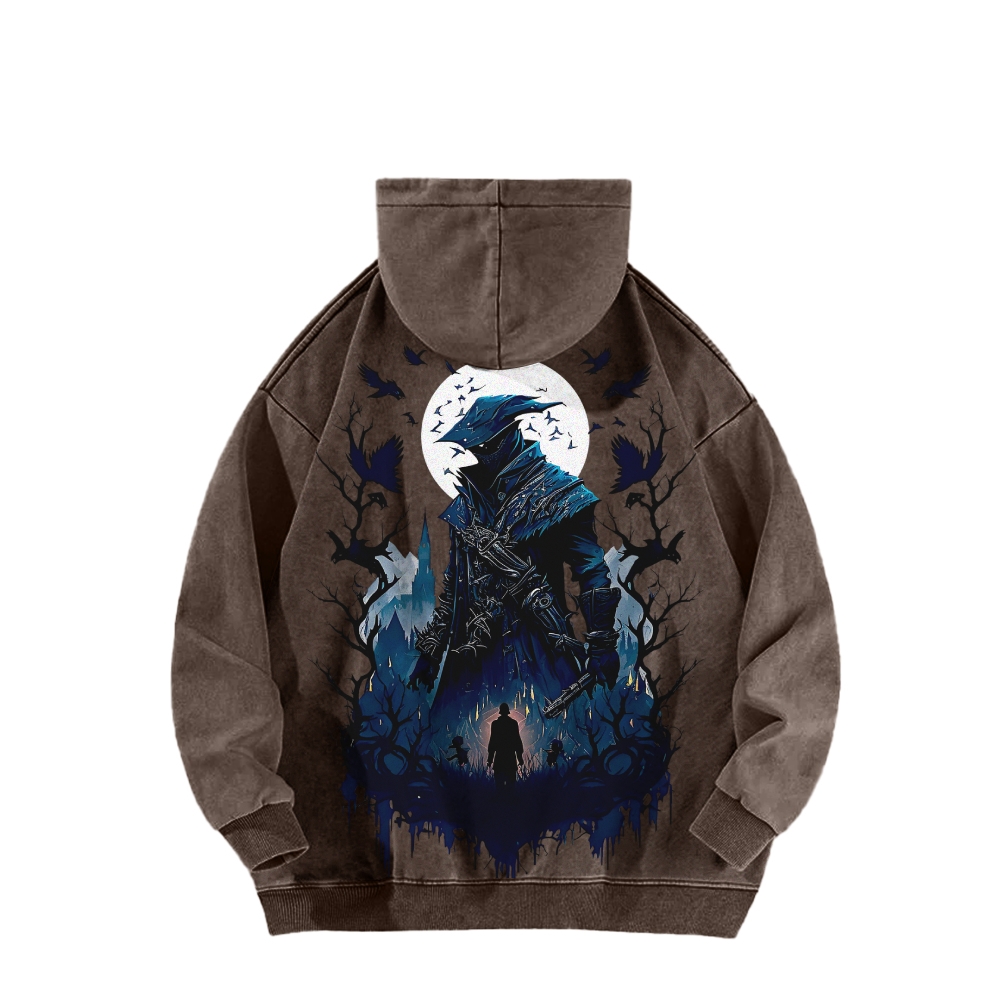 Casual Washed Hoodie 2507012101