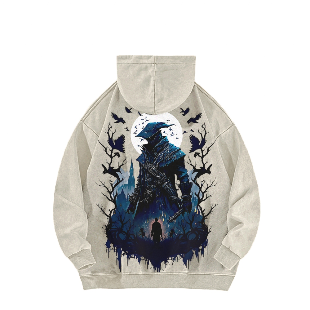 Casual Washed Hoodie 2507012101