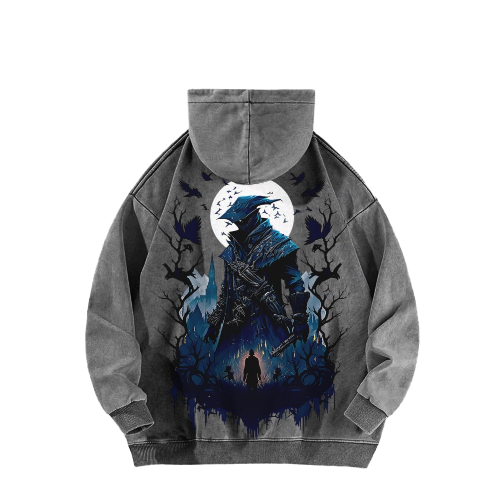Casual Washed Hoodie 2507012101
