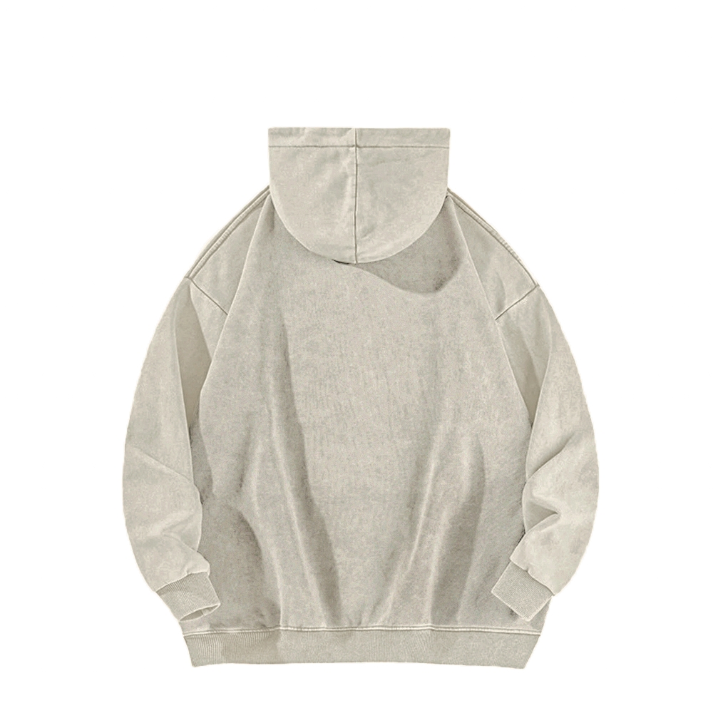Casual Washed Hoodie 2511027317