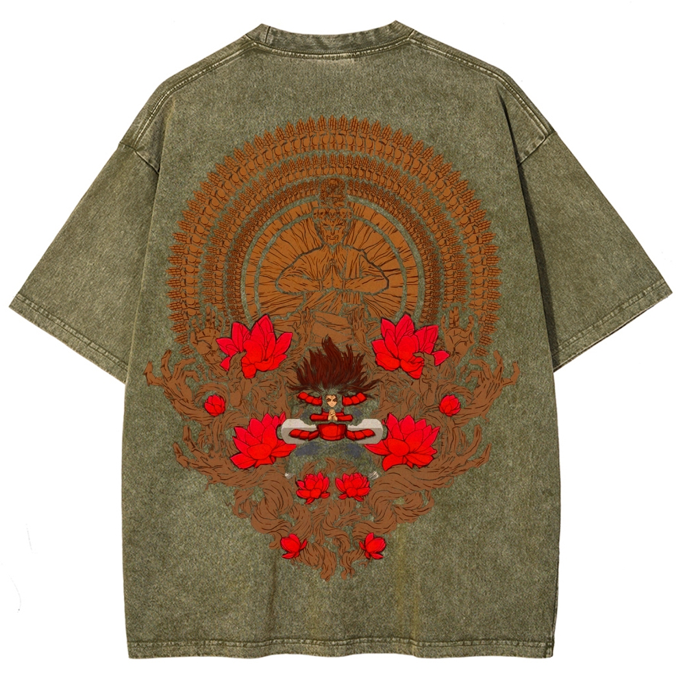 Naruto Unisex Fit Washed T-Shirt 2507012467