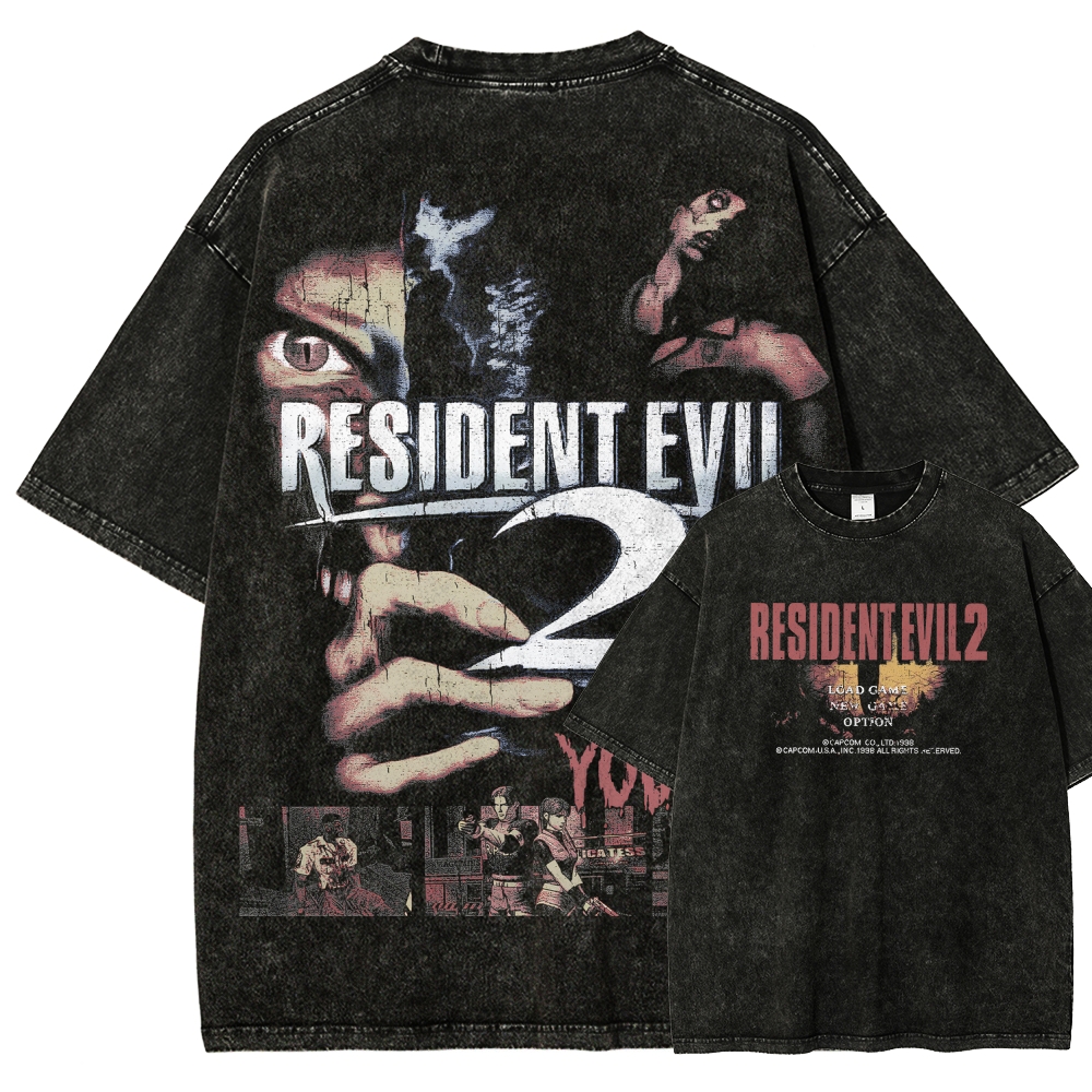 Resident Evil Unisex Fit Washed T-Shirt 2507017818