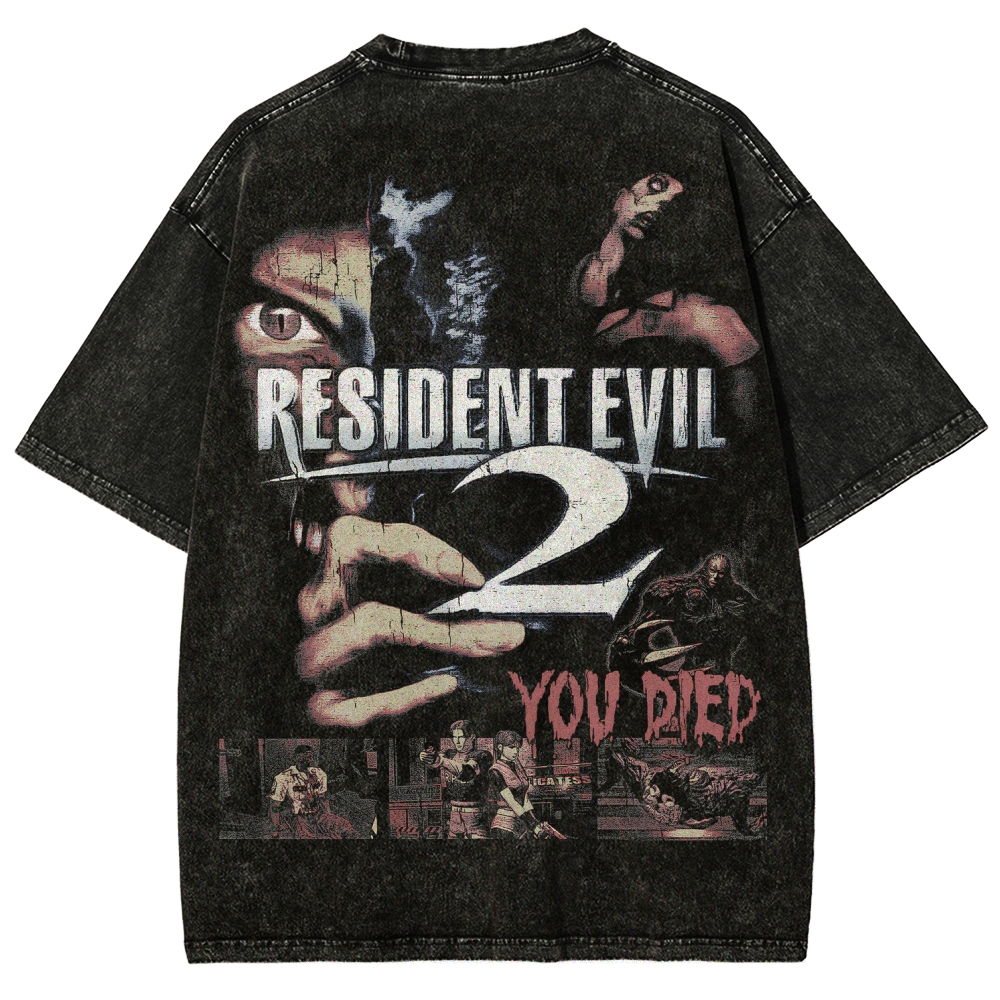 Resident Evil Unisex Fit Washed T-Shirt 2507017818