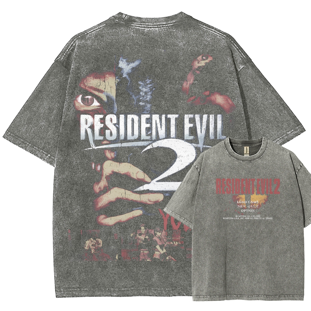 Resident Evil Unisex Fit Washed T-Shirt 2507017818