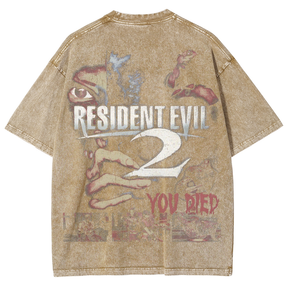 Resident Evil Unisex Fit Washed T-Shirt 2507017818