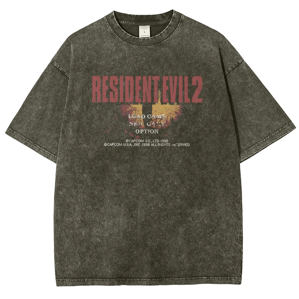 Resident Evil Unisex Fit Washed T-Shirt 2507017818