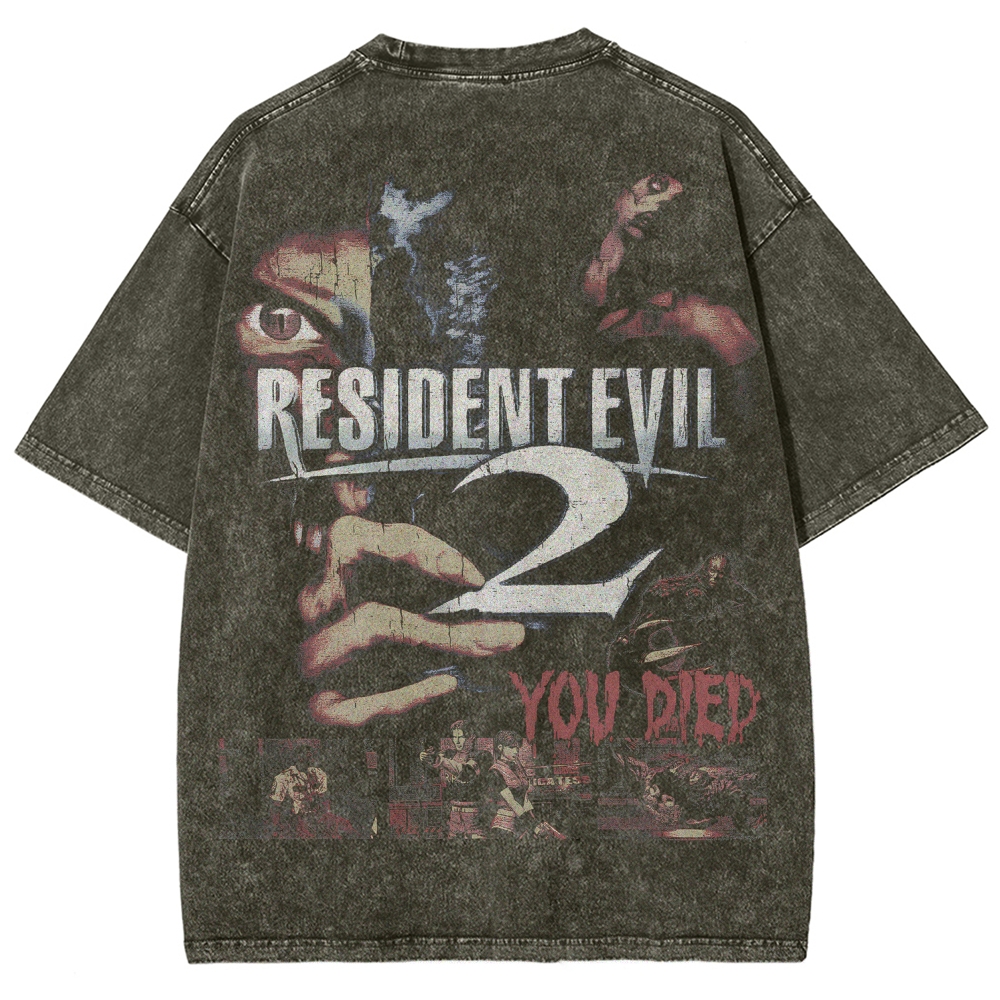 Resident Evil Unisex Fit Washed T-Shirt 2507017818