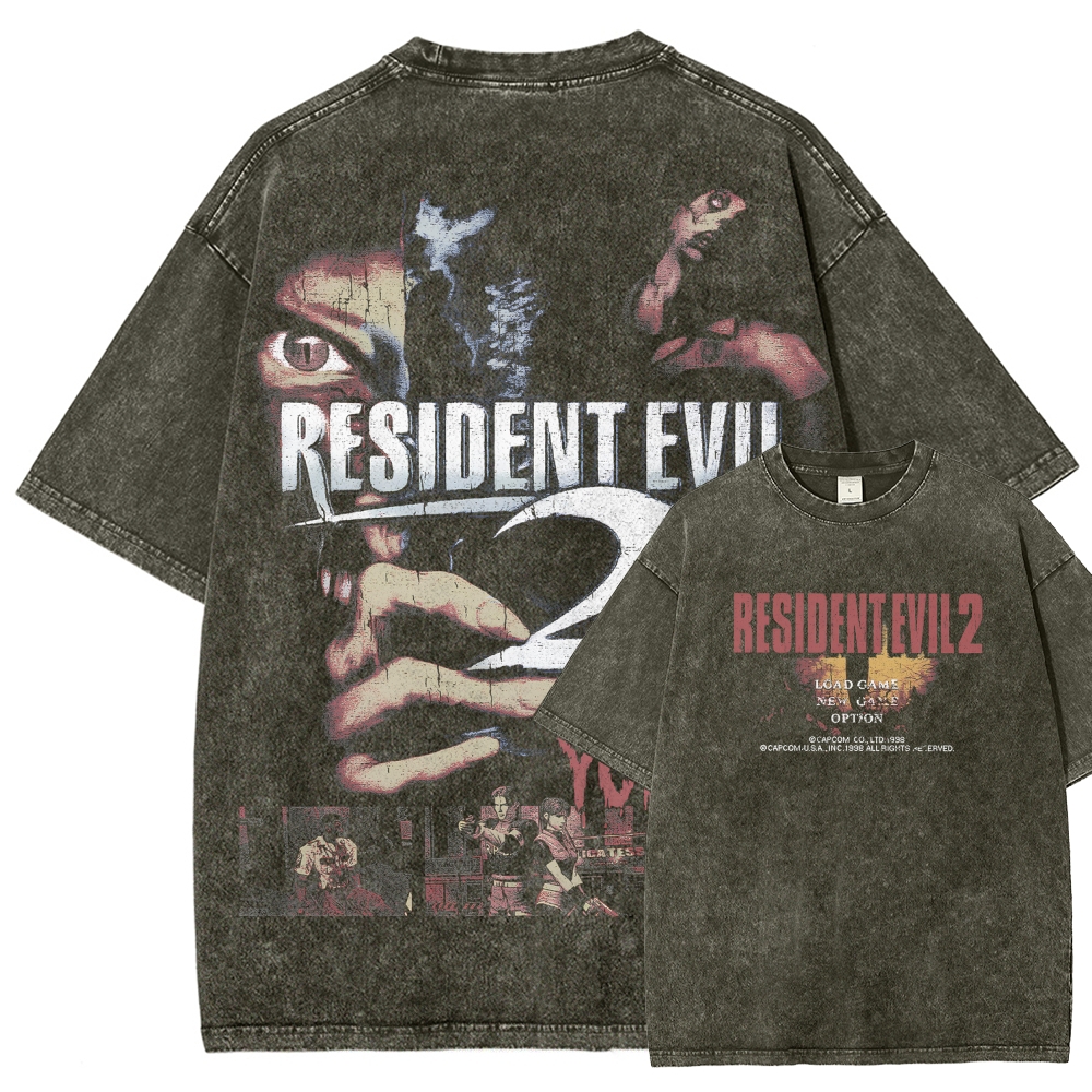 Resident Evil Unisex Fit Washed T-Shirt 2507017818