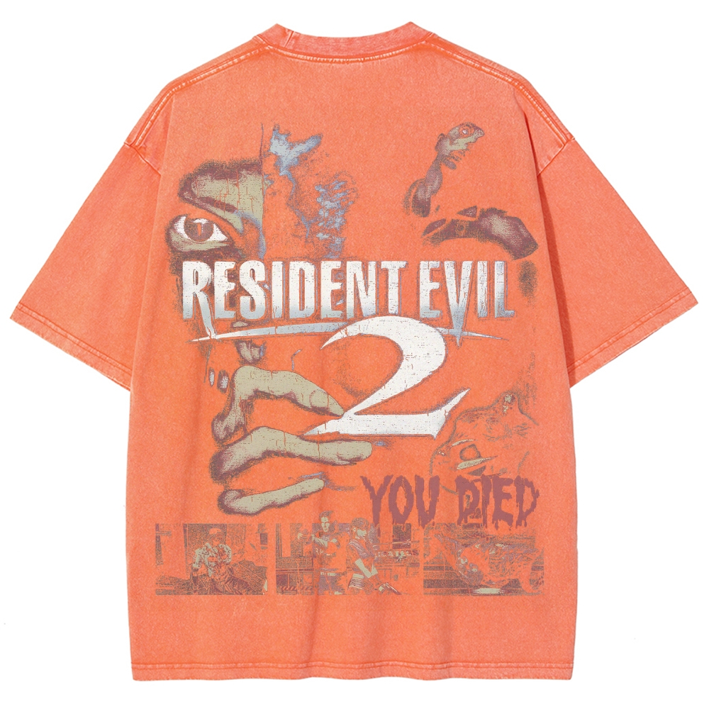 Resident Evil Unisex Fit Washed T-Shirt 2507017818