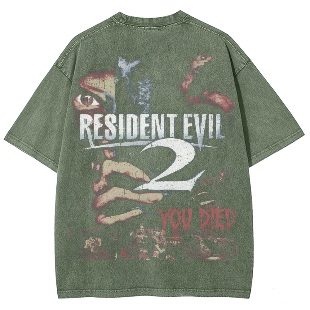 Resident Evil Unisex Fit Washed T-Shirt 2507017818