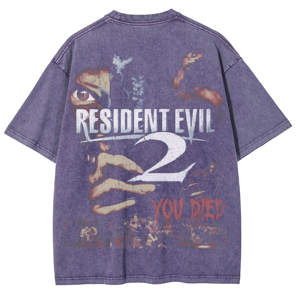 Resident Evil Unisex Fit Washed T-Shirt 2507017818