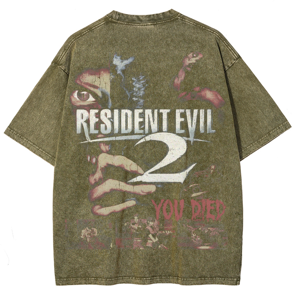 Resident Evil Unisex Fit Washed T-Shirt 2507017818