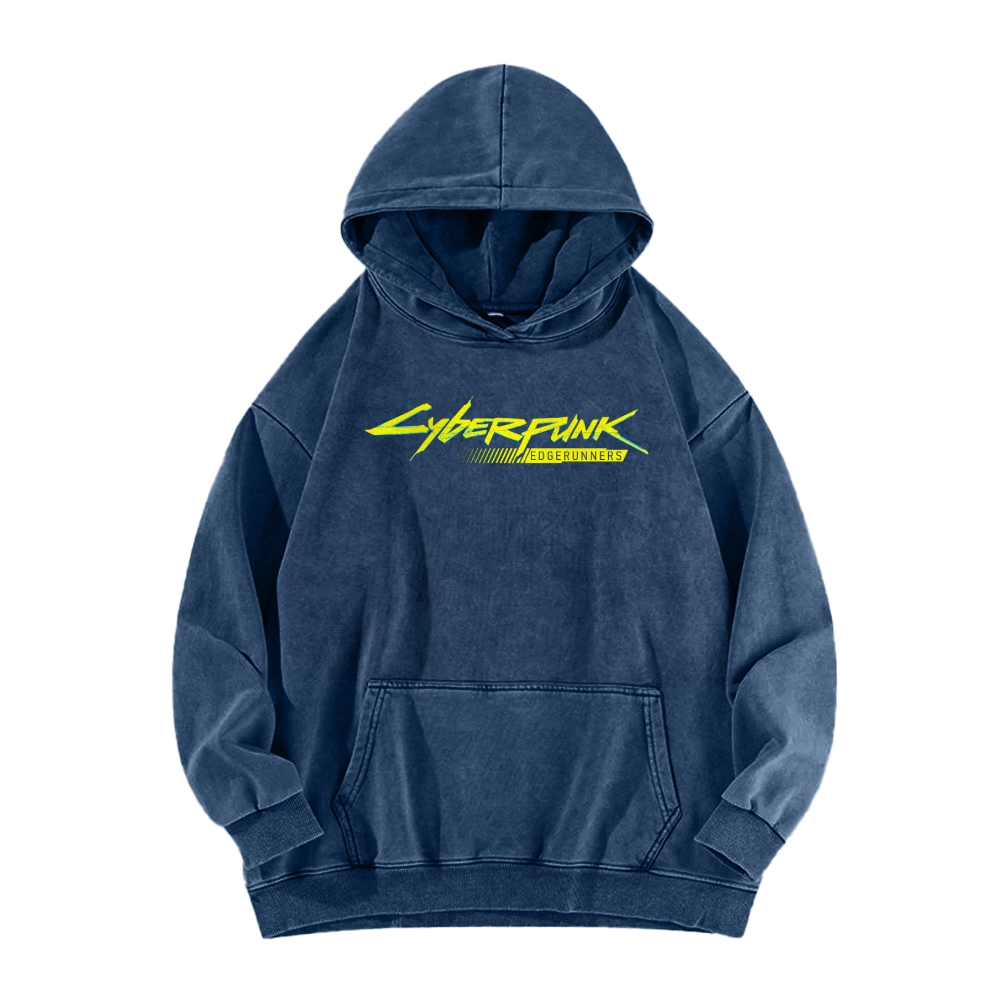 Cyberpunk: Edgerunners Casual Washed Hoodie 2507022462