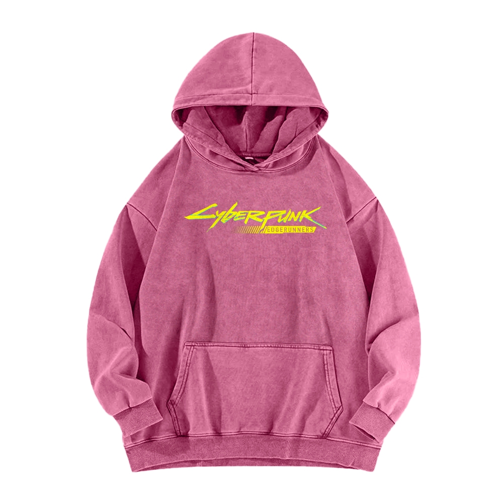 Cyberpunk: Edgerunners Casual Washed Hoodie 2507022462