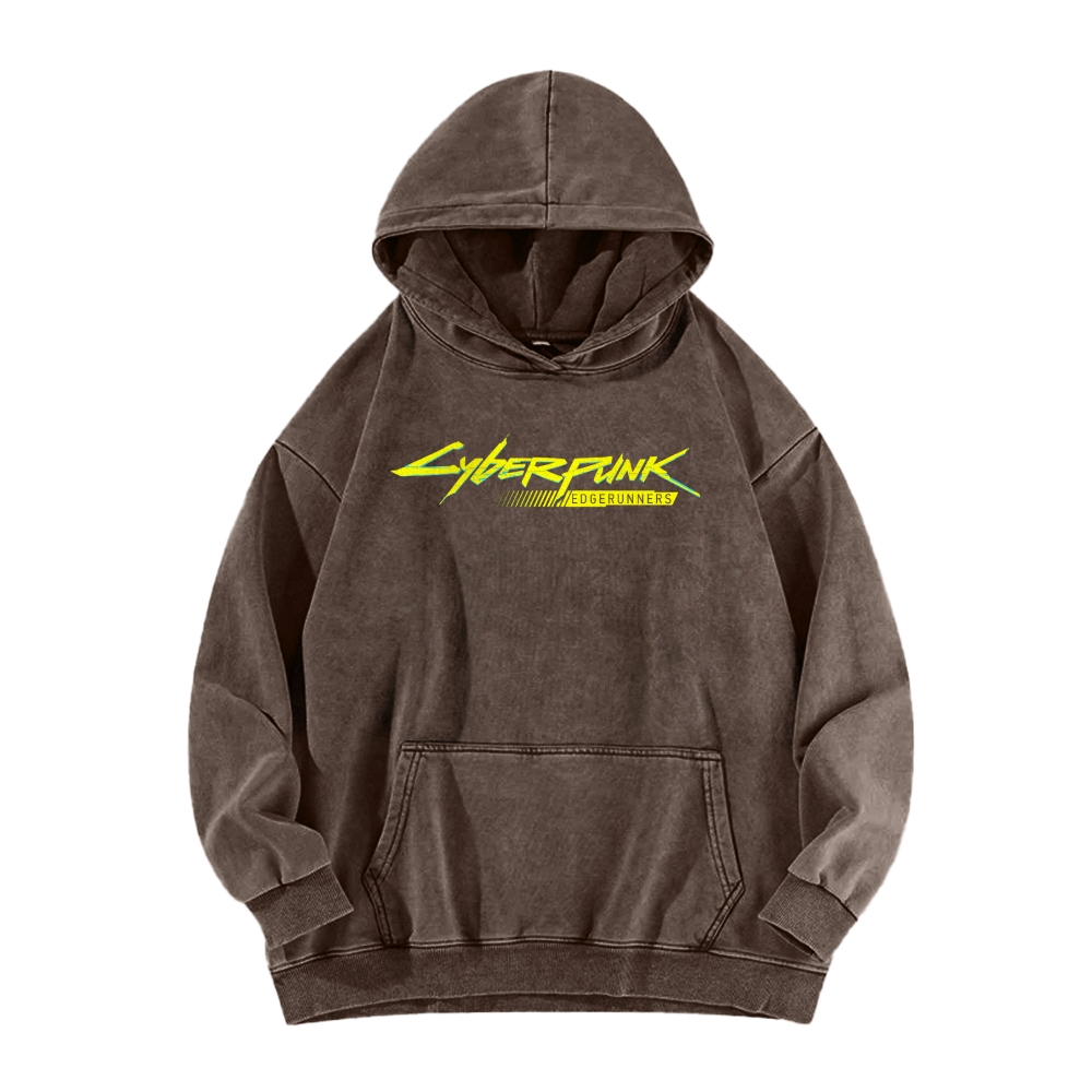 Cyberpunk: Edgerunners Casual Washed Hoodie 2507022462