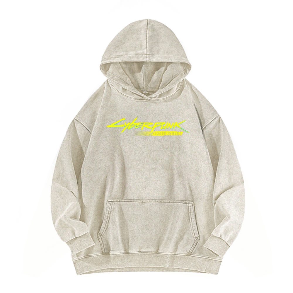 Cyberpunk: Edgerunners Casual Washed Hoodie 2507022462