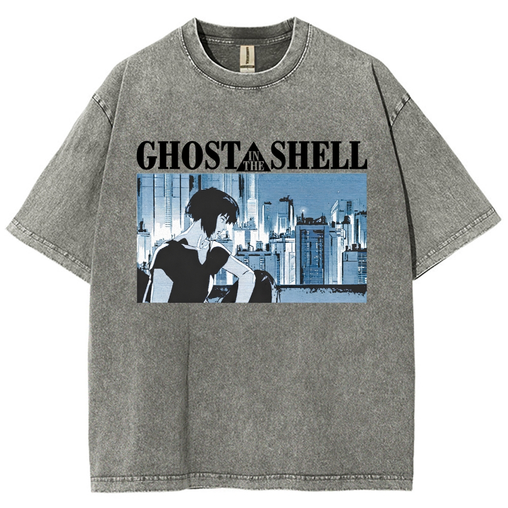 Ghost in the Shell Unisex Fit Washed T-Shirt 2507028692