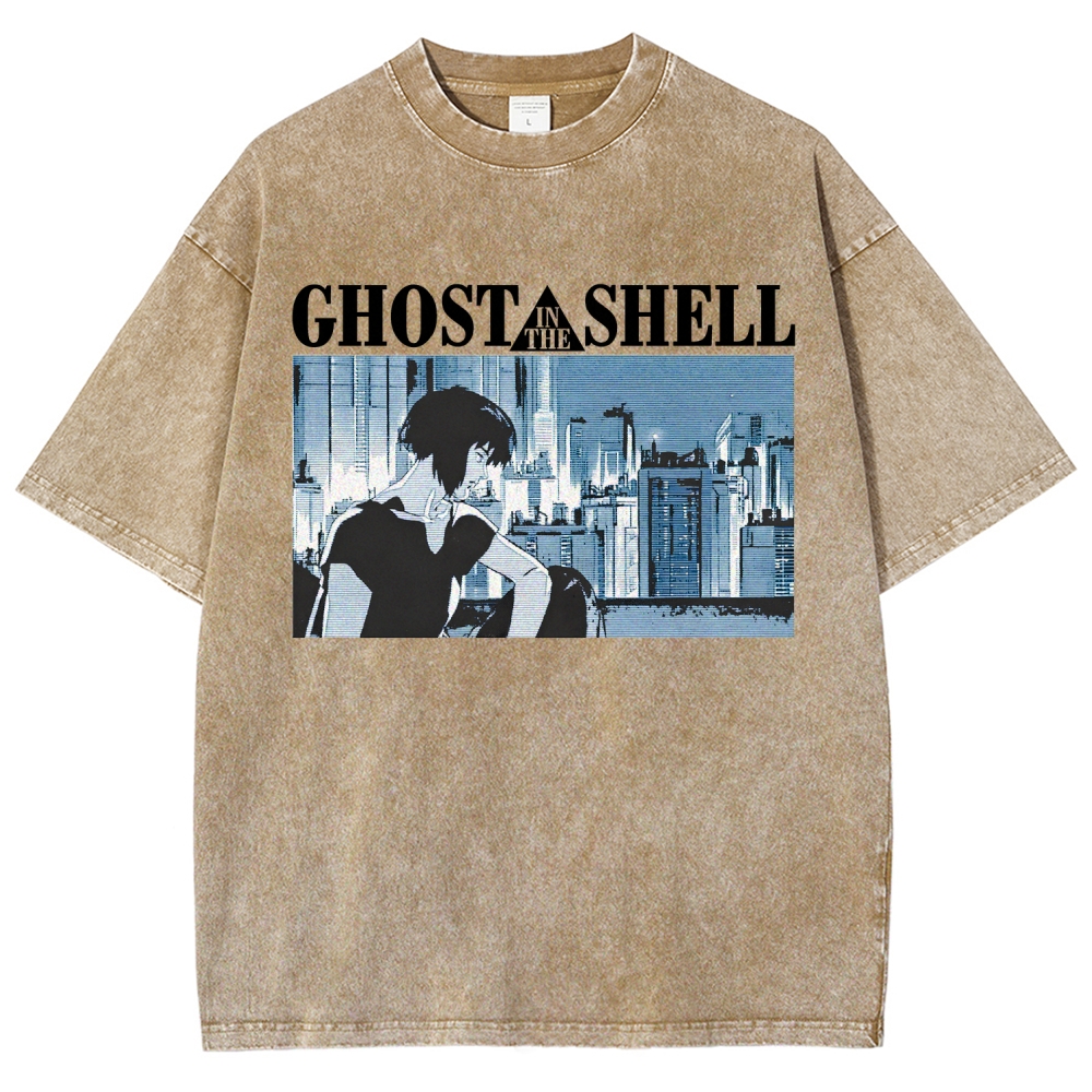 Ghost in the Shell Unisex Fit Washed T-Shirt 2507028692