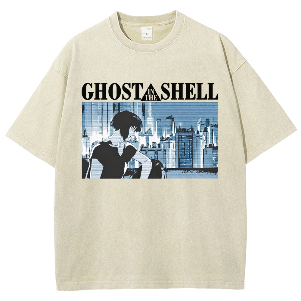 Ghost in the Shell Unisex Fit Washed T-Shirt 2507028692