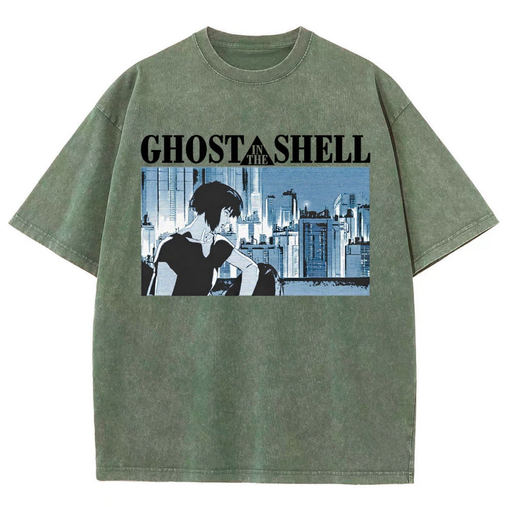 Ghost in the Shell Unisex Fit Washed T-Shirt 2507028692