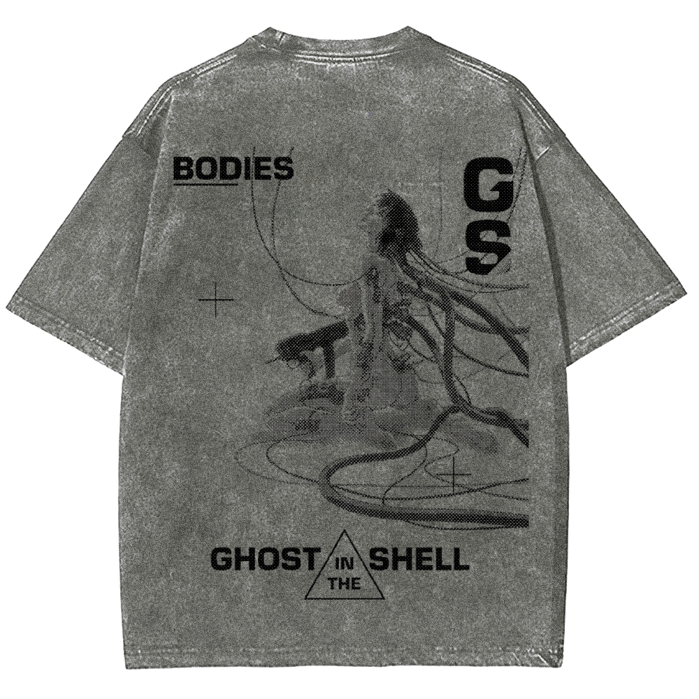 Ghost in the Shell Unisex Fit Washed T-Shirt 2507028711