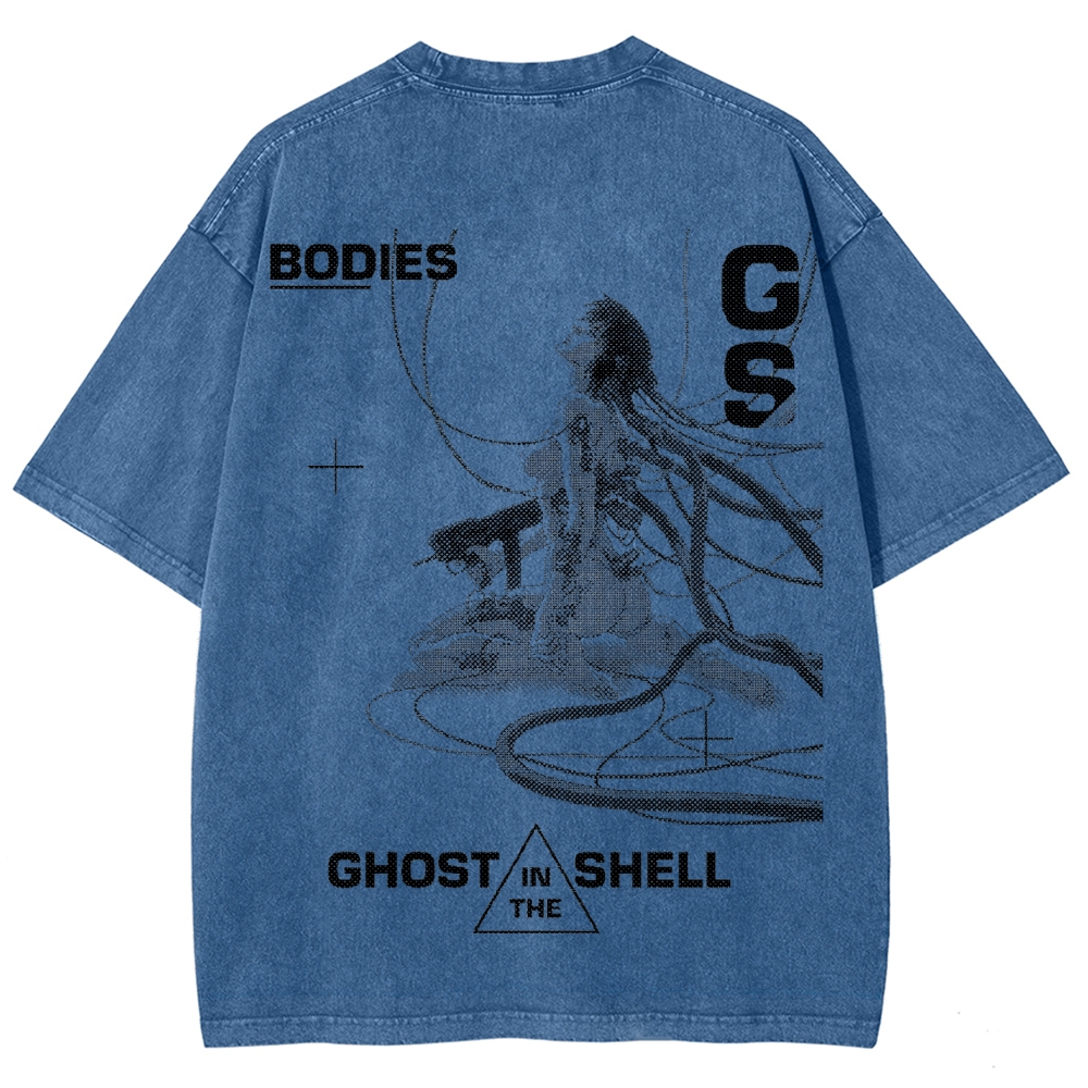 Ghost in the Shell Unisex Fit Washed T-Shirt 2507028711