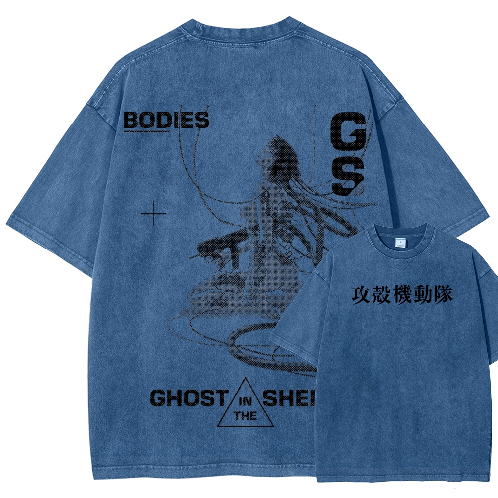 Ghost in the Shell Unisex Fit Washed T-Shirt 2507028711