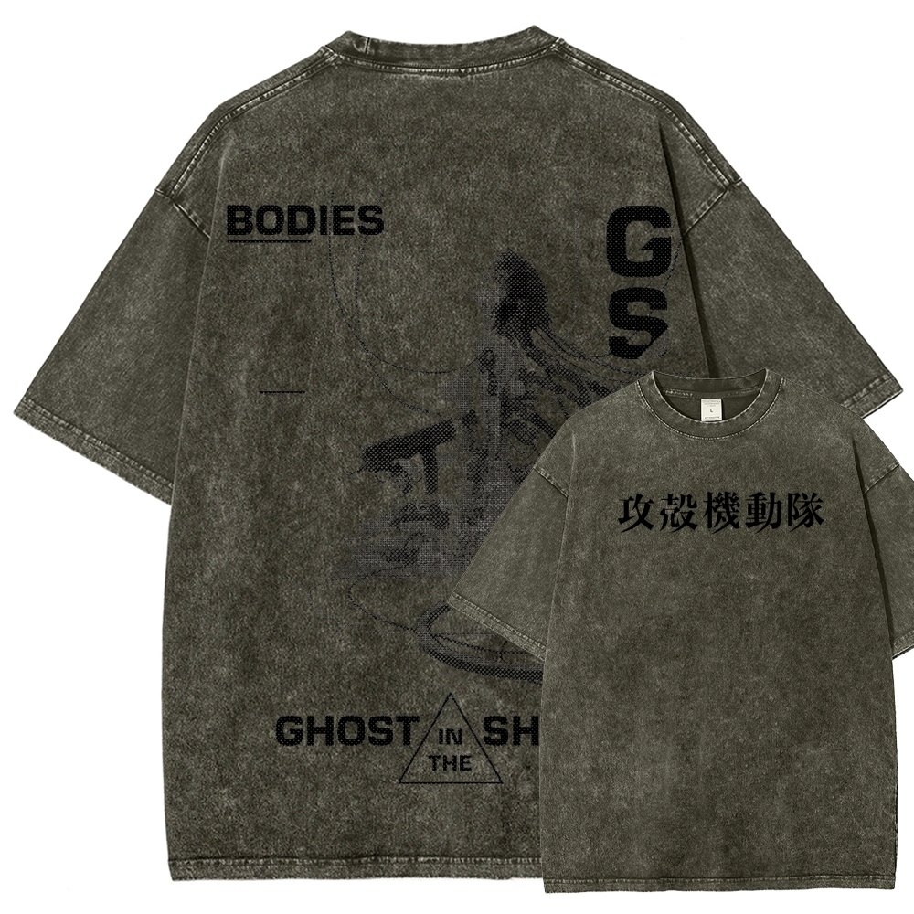 Ghost in the Shell Unisex Fit Washed T-Shirt 2507028711