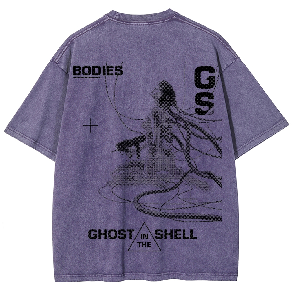 Ghost in the Shell Unisex Fit Washed T-Shirt 2507028711