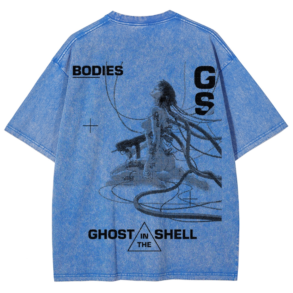 Ghost in the Shell Unisex Fit Washed T-Shirt 2507028711