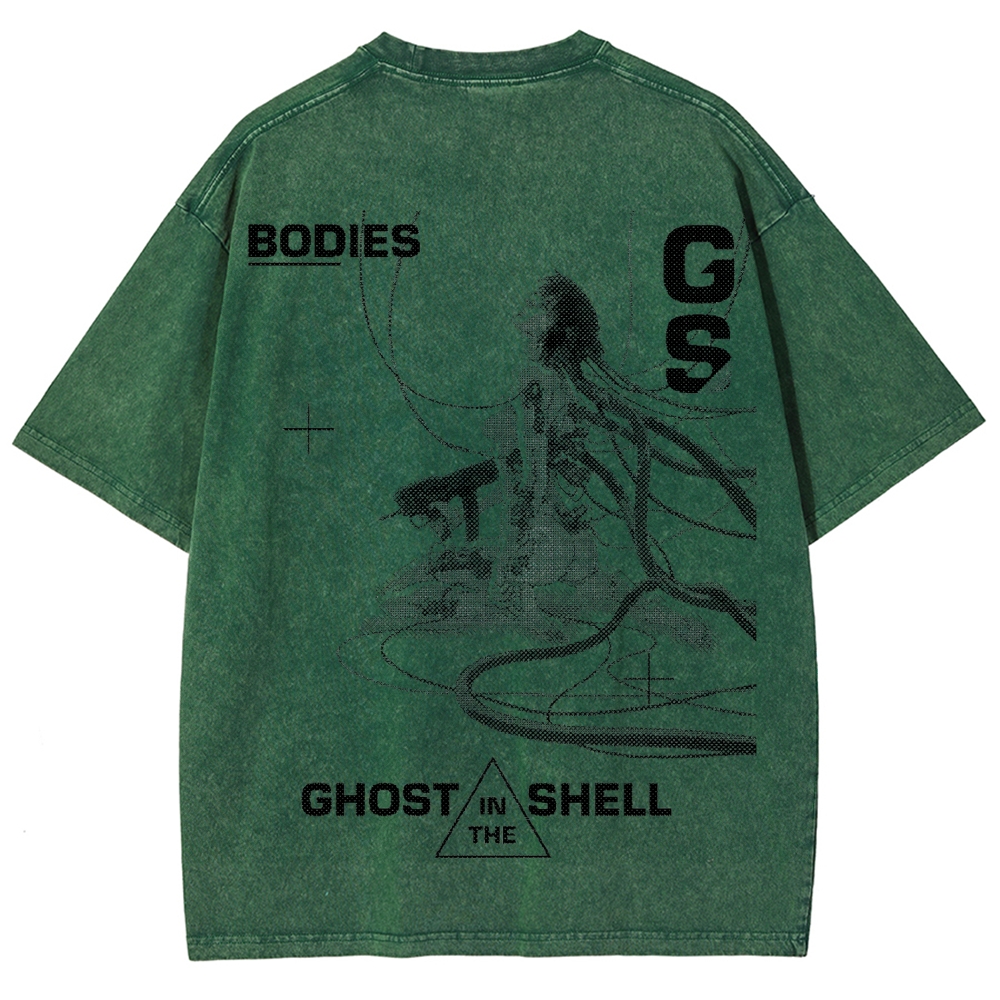 Ghost in the Shell Unisex Fit Washed T-Shirt 2507028711