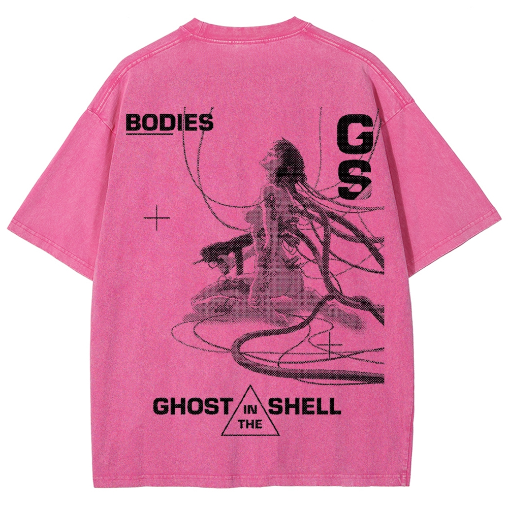 Ghost in the Shell Unisex Fit Washed T-Shirt 2507028711