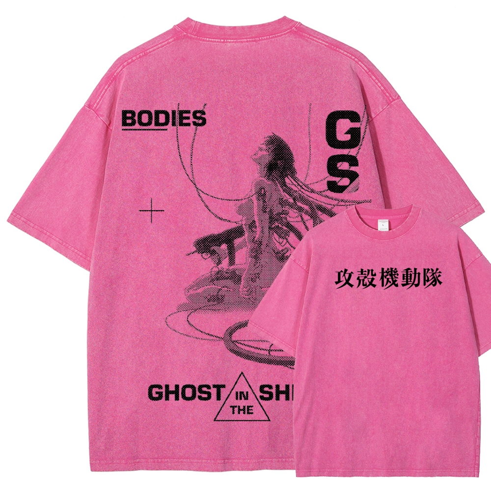 Ghost in the Shell Unisex Fit Washed T-Shirt 2507028711