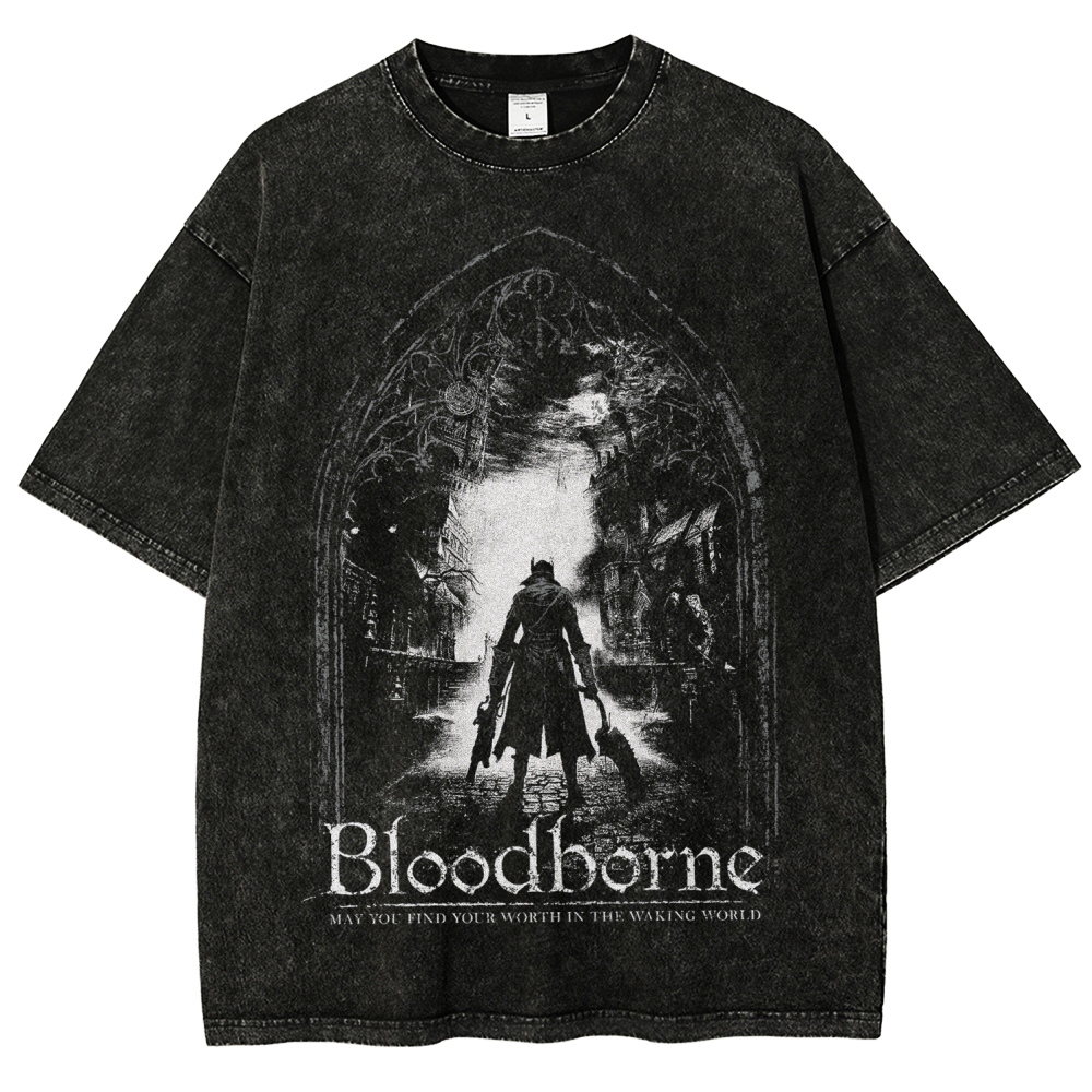 Blood Borne Unisex Fit Washed T-Shirt 2507030715
