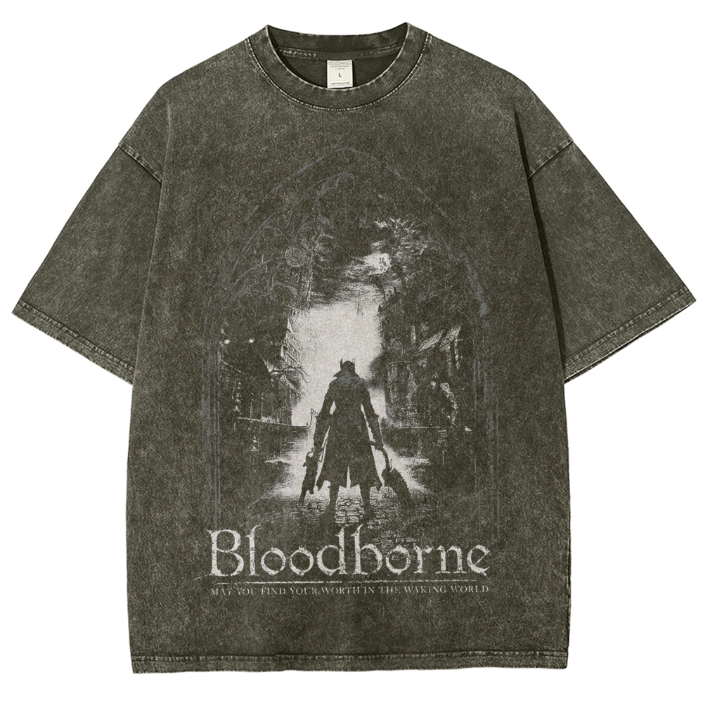 Blood Borne Unisex Fit Washed T-Shirt 2507030715