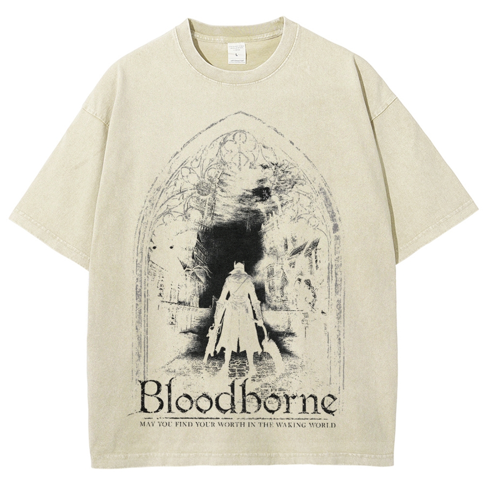 Blood Borne Unisex Fit Washed T-Shirt 2507030715