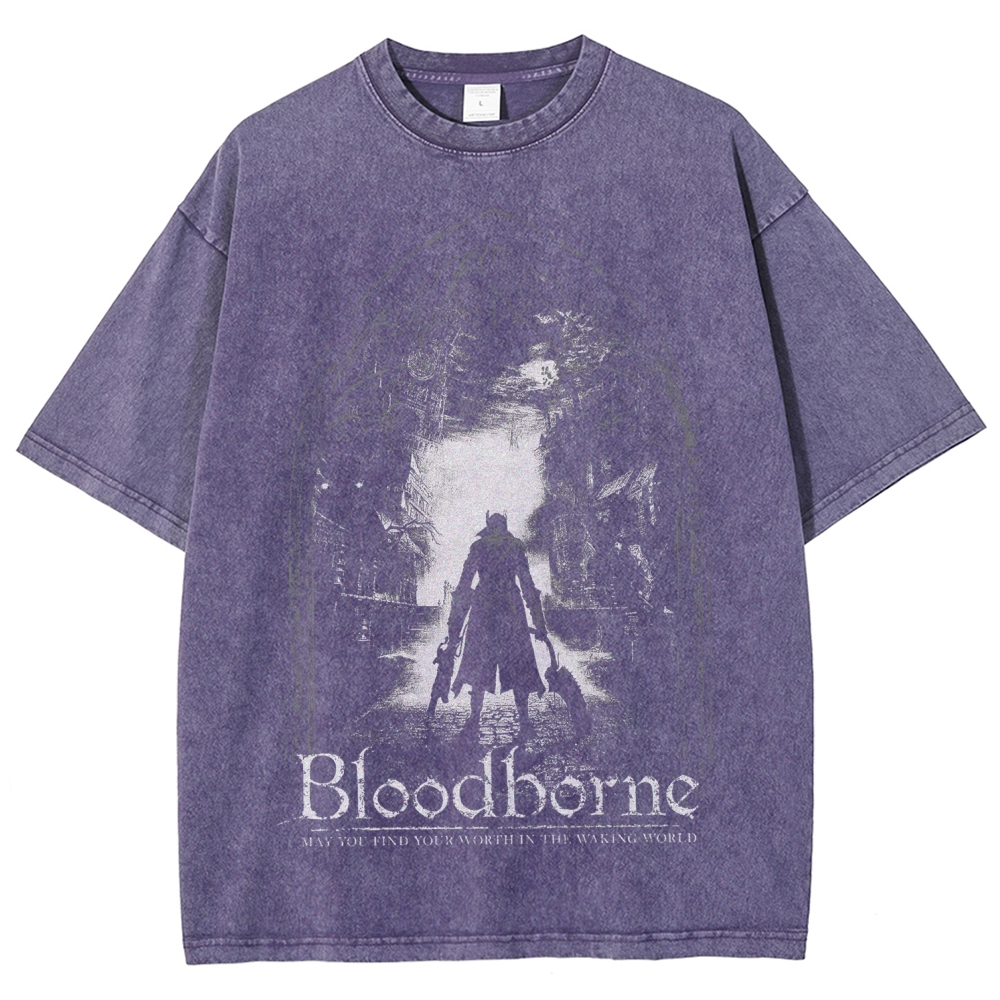 Blood Borne Unisex Fit Washed T-Shirt 2507030715