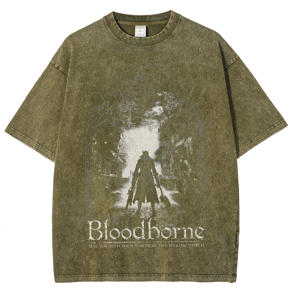Blood Borne Unisex Fit Washed T-Shirt 2507030715