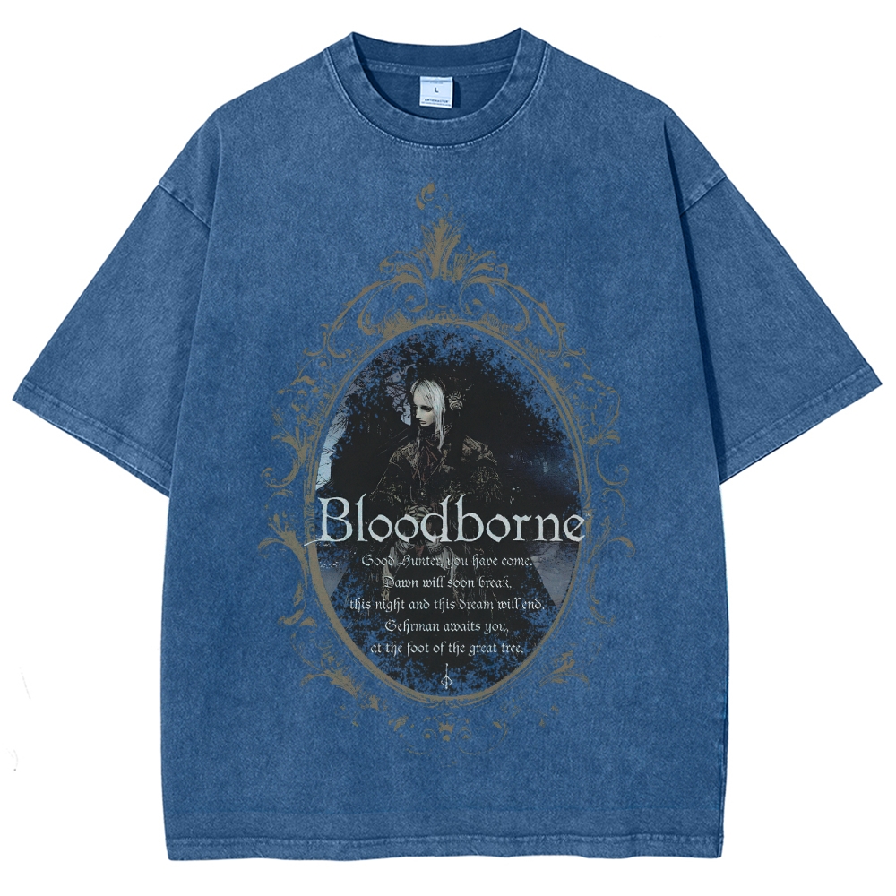 Blood Borne Unisex Fit Washed T-Shirt 2507030735