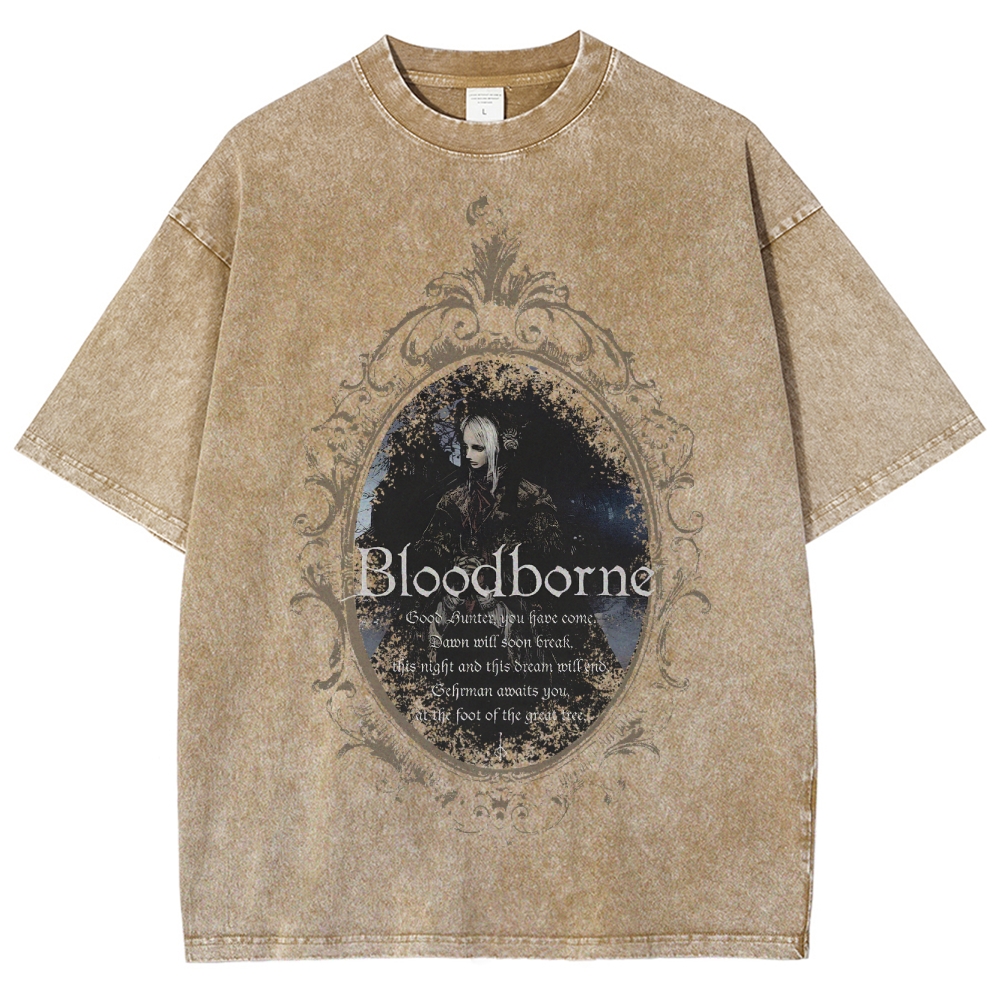 Blood Borne Unisex Fit Washed T-Shirt 2507030735
