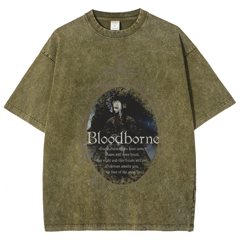 Blood Borne Unisex Fit Washed T-Shirt 2507030735