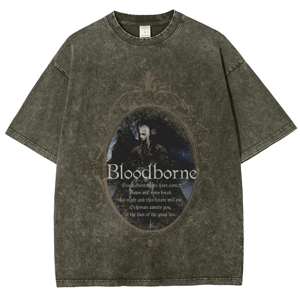 Blood Borne Unisex Fit Washed T-Shirt 2507030735