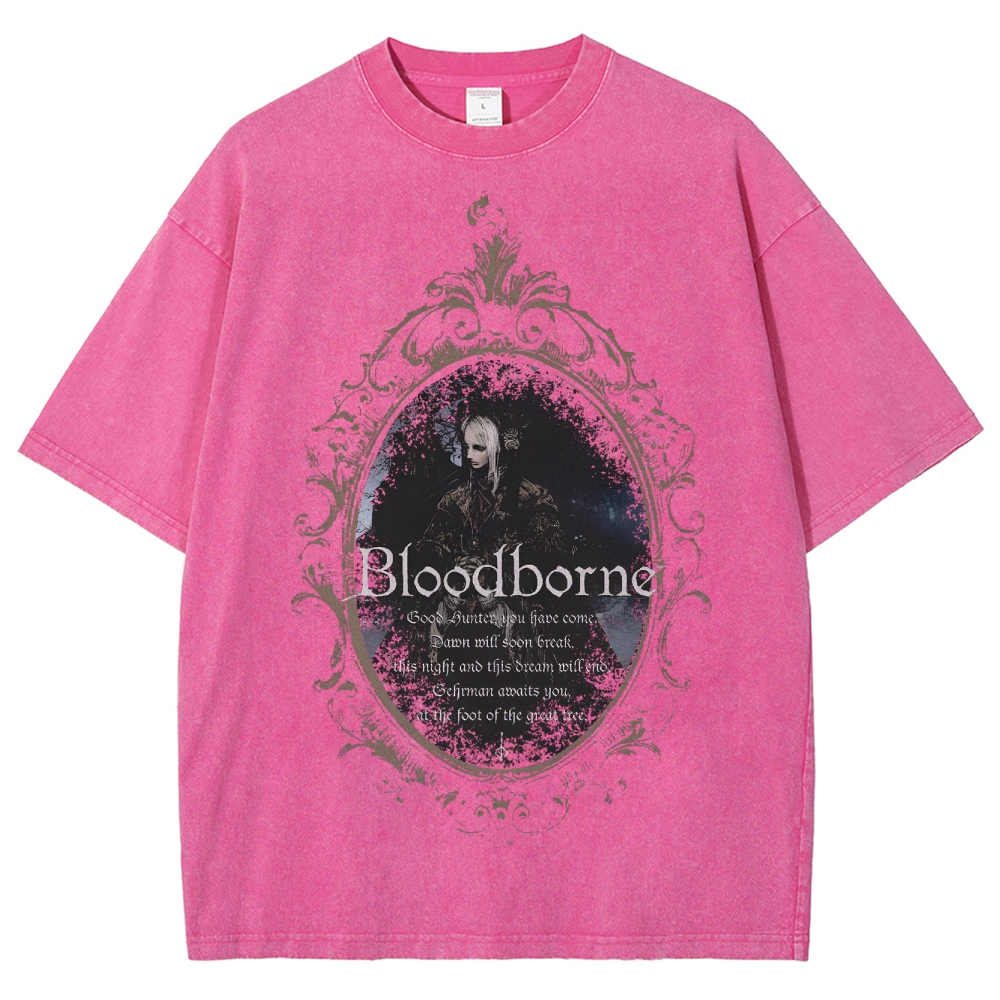 Blood Borne Unisex Fit Washed T-Shirt 2507030735