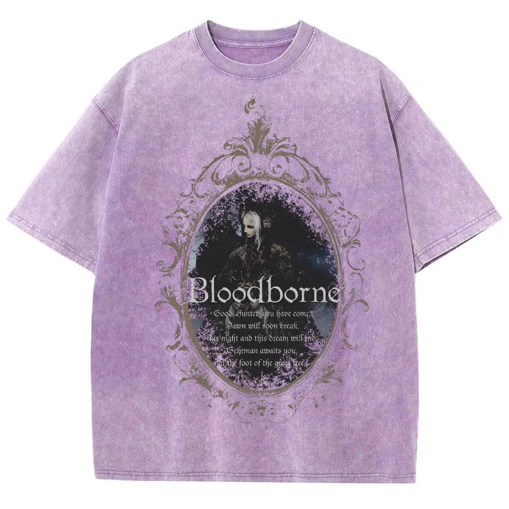 Blood Borne Unisex Fit Washed T-Shirt 2507030735