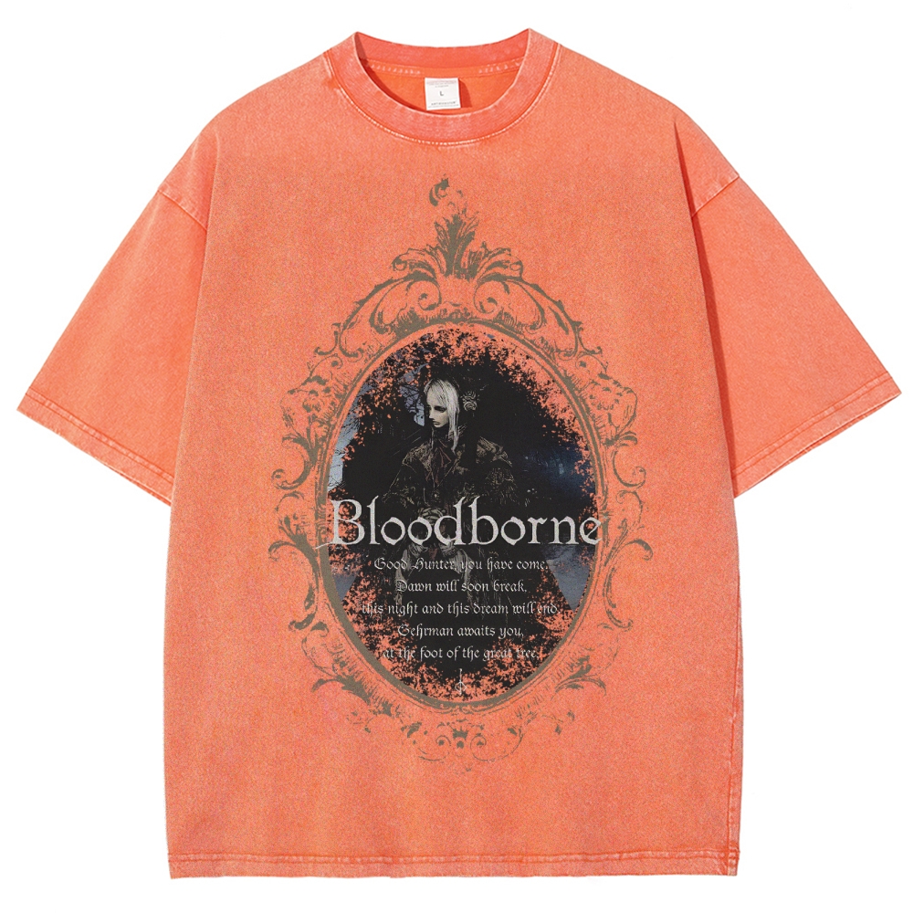 Blood Borne Unisex Fit Washed T-Shirt 2507030735