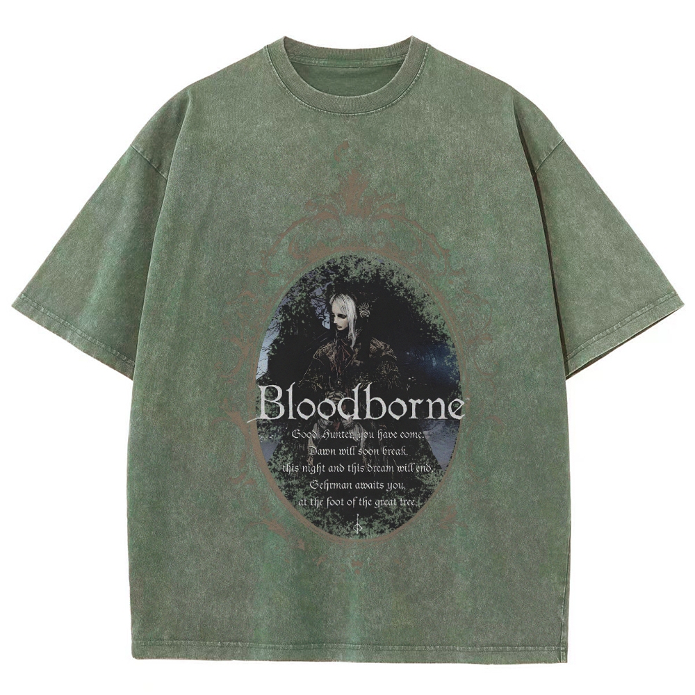 Blood Borne Unisex Fit Washed T-Shirt 2507030735