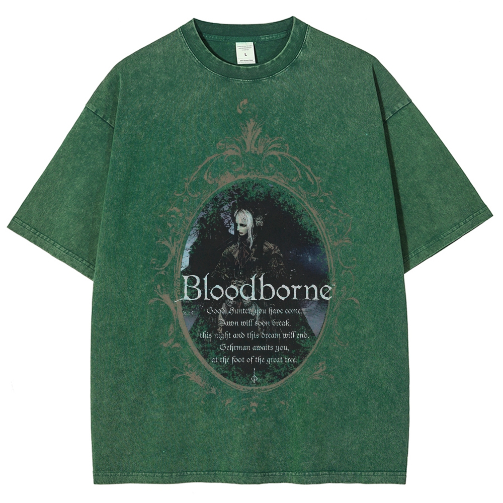 Blood Borne Unisex Fit Washed T-Shirt 2507030735